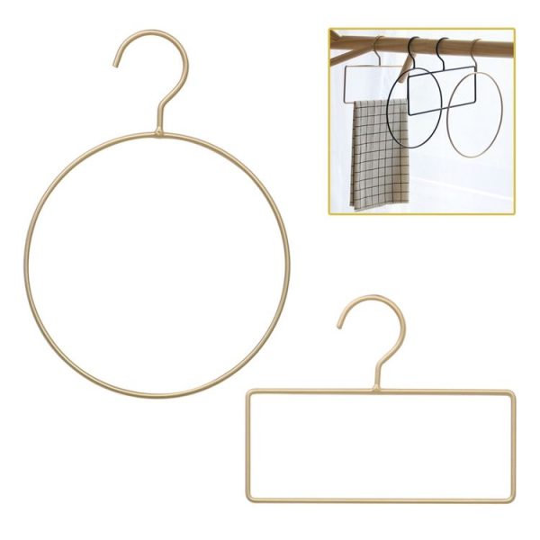Hanging Towel Rack Metal Hook (Rectangle) - Image 8