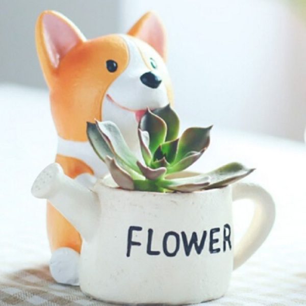 Creative Flower Pot resin Crafts Ornaments, Style: Keji Gardener - Image 2