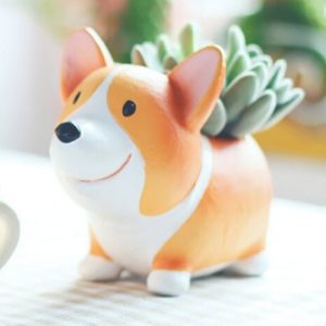 Creative Flower Pot resin Crafts Ornaments, Style: Koki Flower Pot