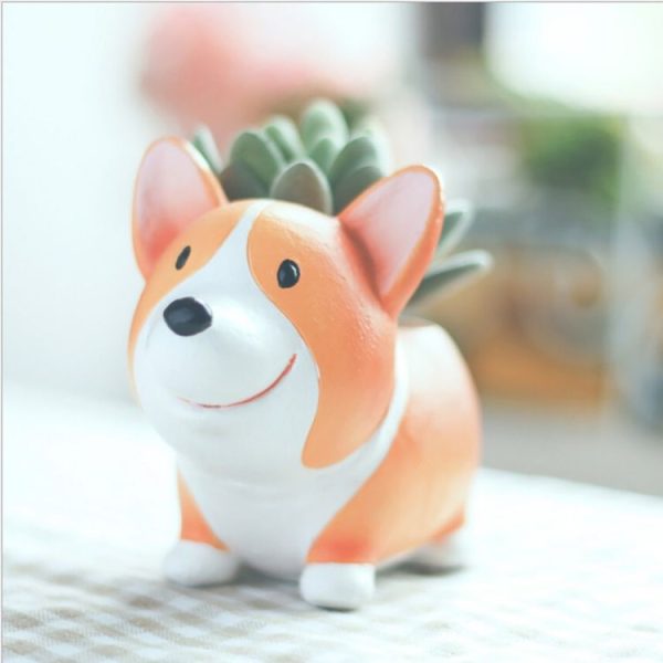 Creative Flower Pot resin Crafts Ornaments, Style: Koki Flower Pot - Image 3