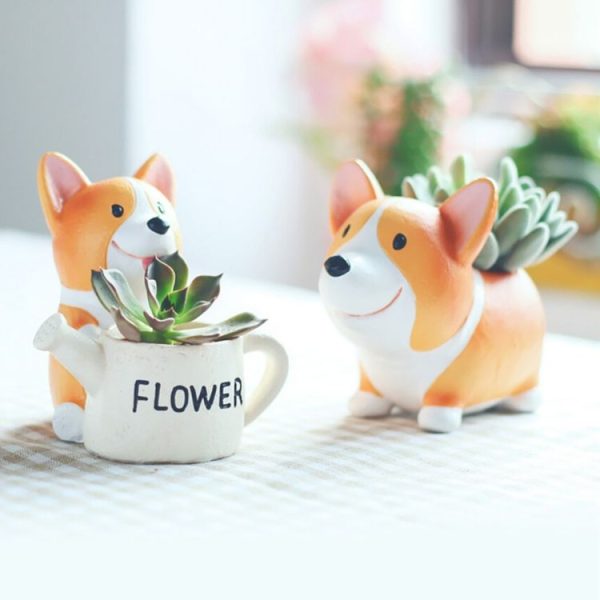 Creative Flower Pot resin Crafts Ornaments, Style: Koki Flower Pot - Image 4