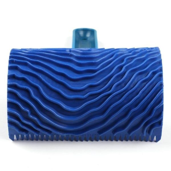 ZZ0150 Wood Handle Wood Grain Brush Wall with Imitation Wood Embossed Wall Art Brush - Image 4