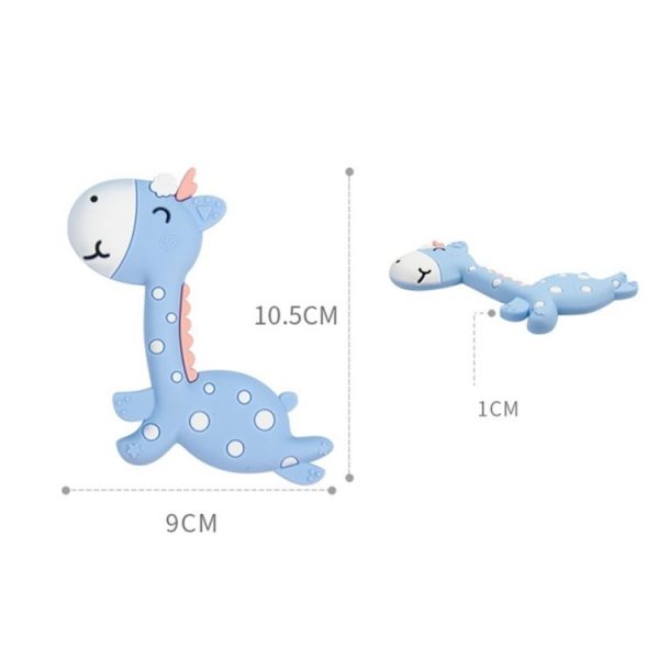 Cartoon Fawn Baby Teether Training Bite Molar Rod Silicone Toy Mother and Baby Supplies (Pink) - Image 3