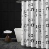 Bathroom Thick Waterproof Shower Curtain, Size: 180X220cm, Style: with Copper Buckle - Image 2