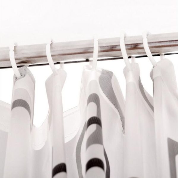 Bathroom Thick Waterproof Shower Curtain, Size: 150x200cm, Style: with Copper Buckle - Image 5