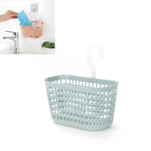 Home Kitchen Hangable Storage Basket (Blue)