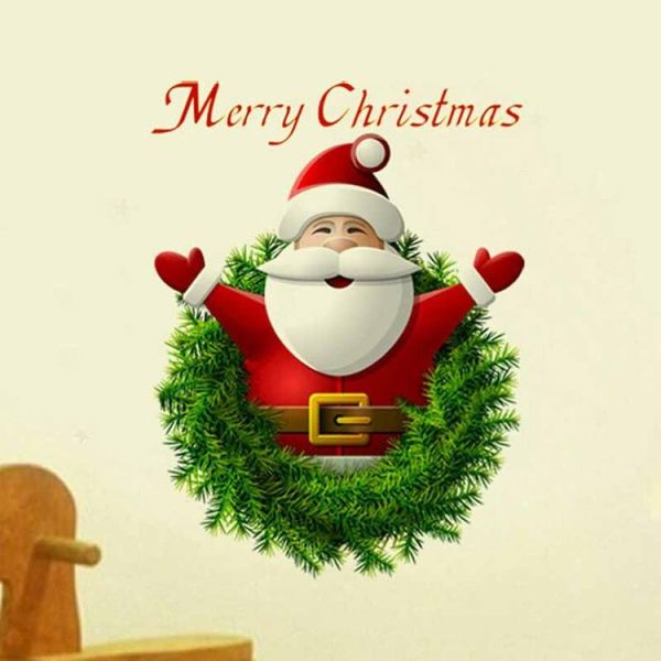 Christmas Santa Claus Wall Sticker Home Decor - Image 2