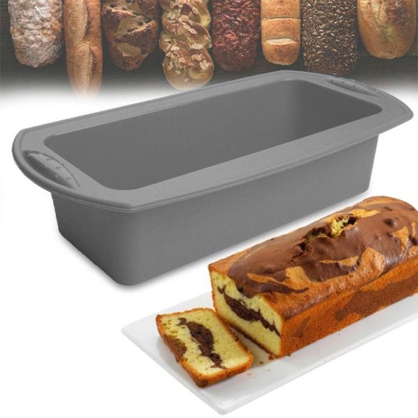 Rectangular Silicone Mold Chocolate Cake Decoration Accessories Baking Tools (Gray) - Image 3