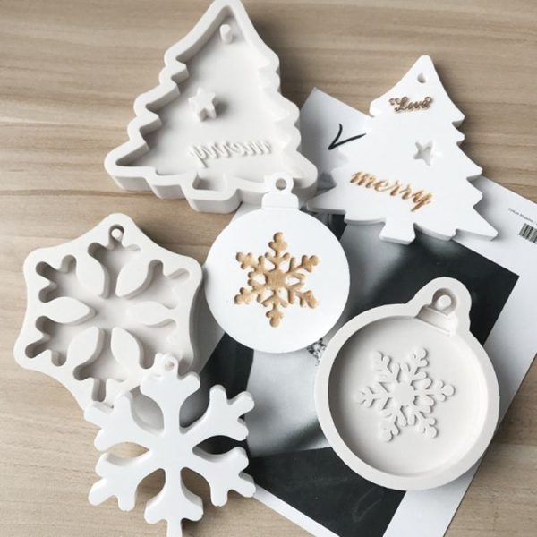 DIY Baking Christmas Series Modeling Fondant Silicone Mold (Christmas Snowflake) - Image 3
