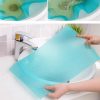 4 PCS / Set Environmentally Friendly Waterproof Washable Antibacterial Antifouling Refrigerator Mat, Color: Transparent Blue - Image 6