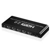 HW-204 HDMI 2.0 1 into 4 High-Definition Video Distributor, Style: EU Plug (Black) - Image 2