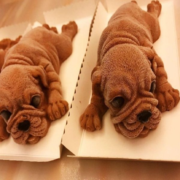 2 PCS 4 Inch Shapi Dog Mousse Cake Silicone Mold 3D Stereo Ice Cream Mold Dirty Dog Chocolate Mold - Image 5