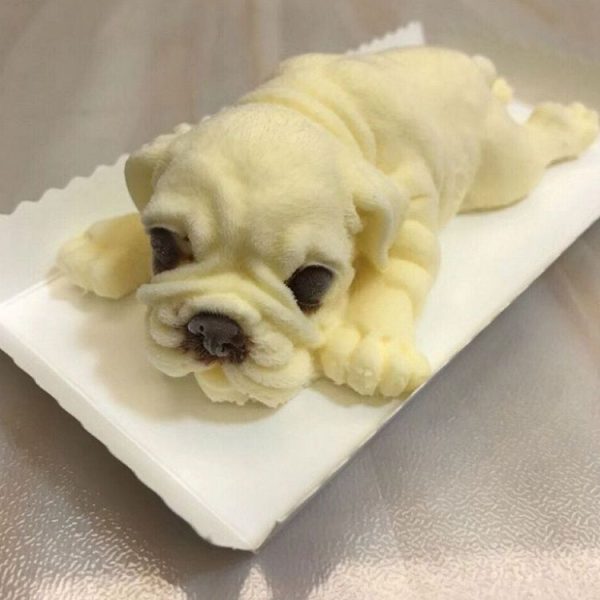 2 PCS 4 Inch Shapi Dog Mousse Cake Silicone Mold 3D Stereo Ice Cream Mold Dirty Dog Chocolate Mold - Image 6