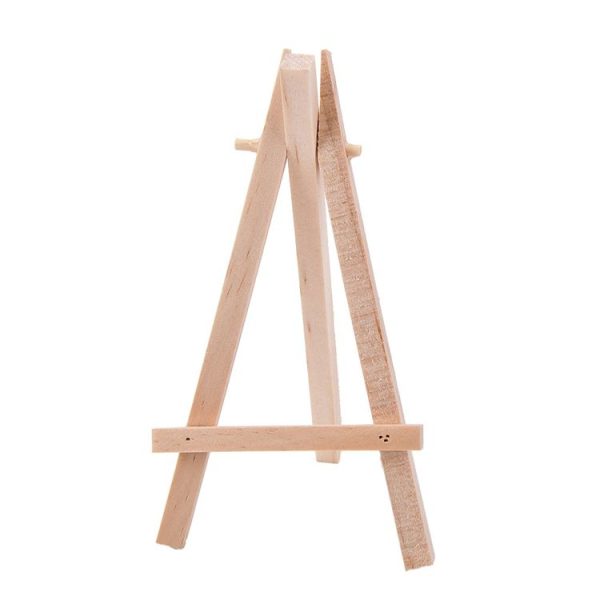 2 PCS Creative Trinkets Wooden Mini Triangle Bracket Original Pine Small Easel Ornaments, Size: S: 12.5x7cm - Image 2