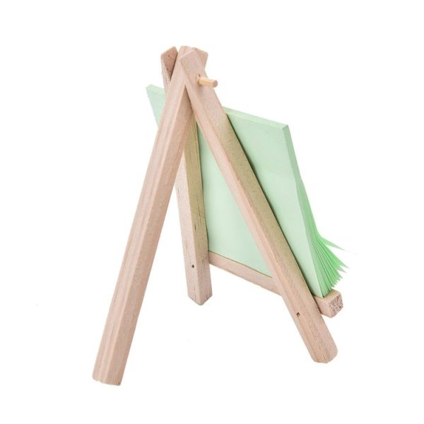 2 PCS Creative Trinkets Wooden Mini Triangle Bracket Original Pine Small Easel Ornaments, Size: S: 12.5x7cm - Image 5