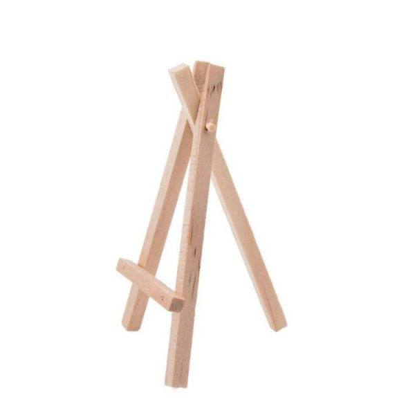 2 PCS Creative Trinkets Wooden Mini Triangle Bracket Original Pine Small Easel Ornaments, Size: L: 15x8cm - Image 3