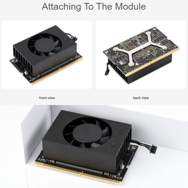 Jetson Orin Waveshare 24076 Cooling Fan Speed Adjustable (Black) - Image 7