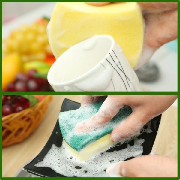 10 PCS Magic Sponge Eraser Cleaner Kitchen Clean Scouring Cloth Dish Washing Kitchen Cleaning Tools, Shape: Waist Shape - Image 7