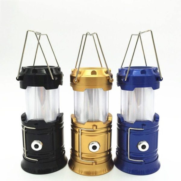 Outdoor Camping Tent Light Portable Lantern Flame Lamp (Black) - Image 4