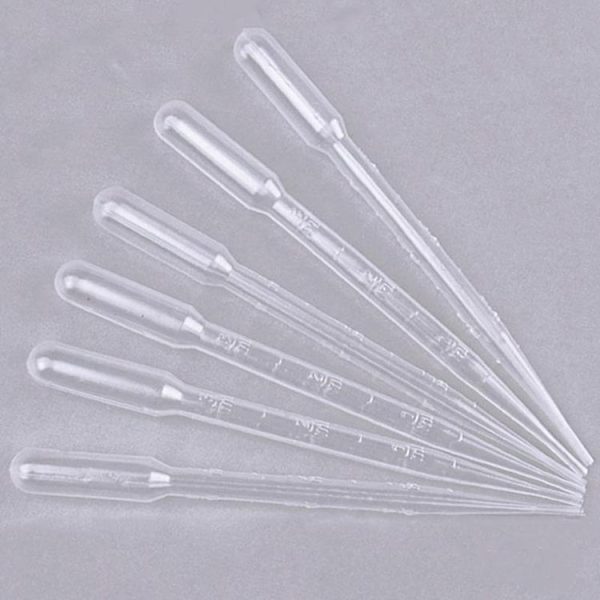 100 PCS Practical Plastic Dropper Disposable Scale Pasteurized Straw (3ml)
