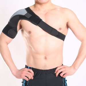 Men Sports Prevent Shoulder Dislocation Protector Adult Fixed Shoulder Strap Shoulder Protector, SIZE: one size (Black)