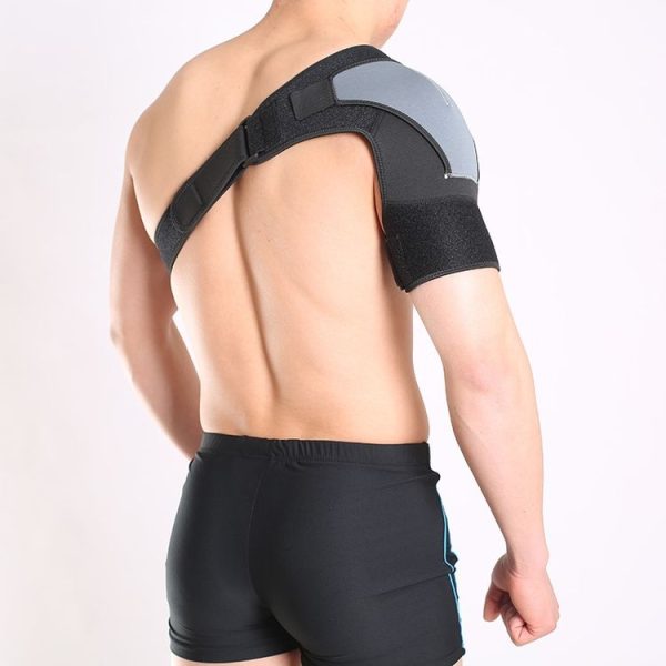 Men Sports Prevent Shoulder Dislocation Protector Adult Fixed Shoulder Strap Shoulder Protector, SIZE: one size (Black) - Image 4