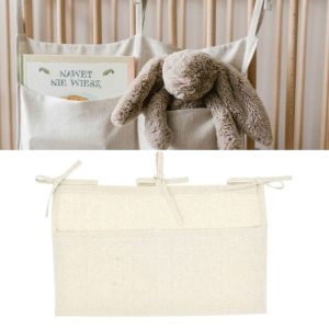 Crib Storage Hanging Bag Diaper Wrap Molar Toy Storage Bag (Primary Color)