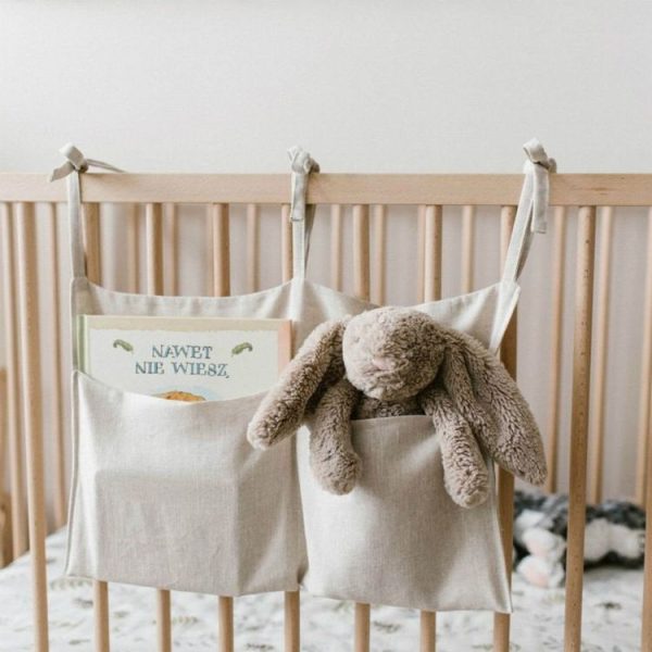 Crib Storage Hanging Bag Diaper Wrap Molar Toy Storage Bag (Primary Color) - Image 6
