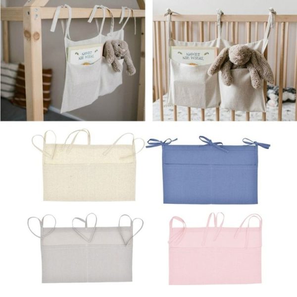 Crib Storage Hanging Bag Diaper Wrap Molar Toy Storage Bag (Primary Color) - Image 7