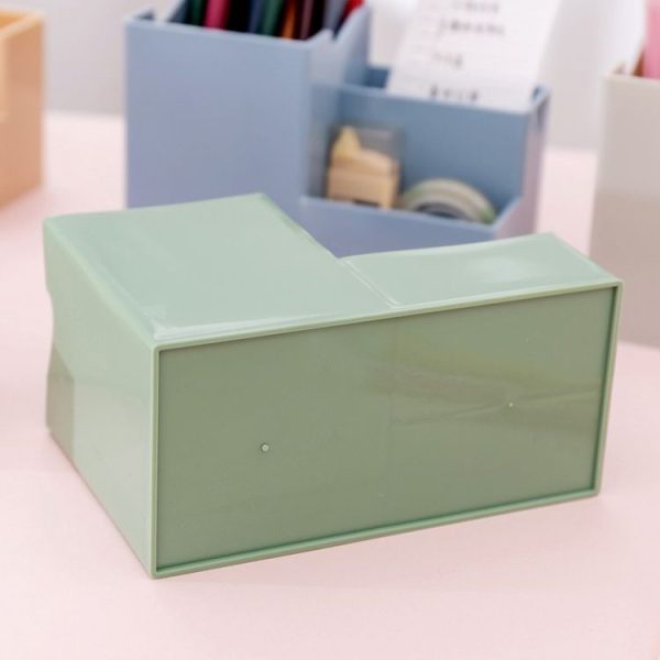 Creative Multifunctional Desktop Plastic Storage Phone Holder Pen Holder (White) - Image 5