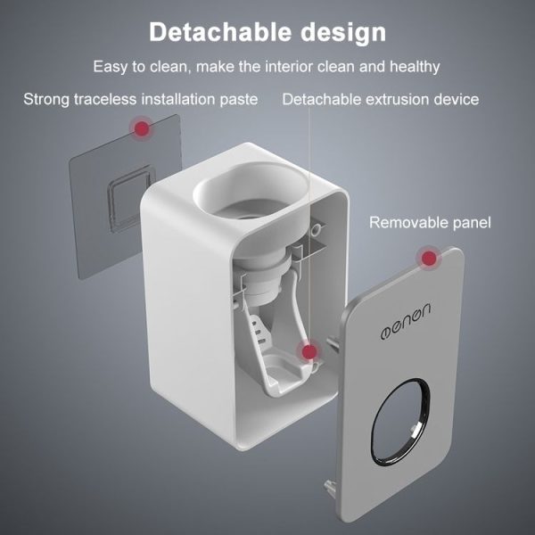 MENON Toothbrush Holder Automatic Toothpaste Squeezers Home Bathroom Set Toothpaste Dispenser Bathroom Accessories - Image 3