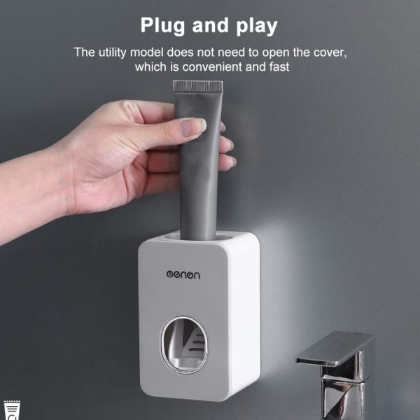 MENON Toothbrush Holder Automatic Toothpaste Squeezers Home Bathroom Set Toothpaste Dispenser Bathroom Accessories - Image 5