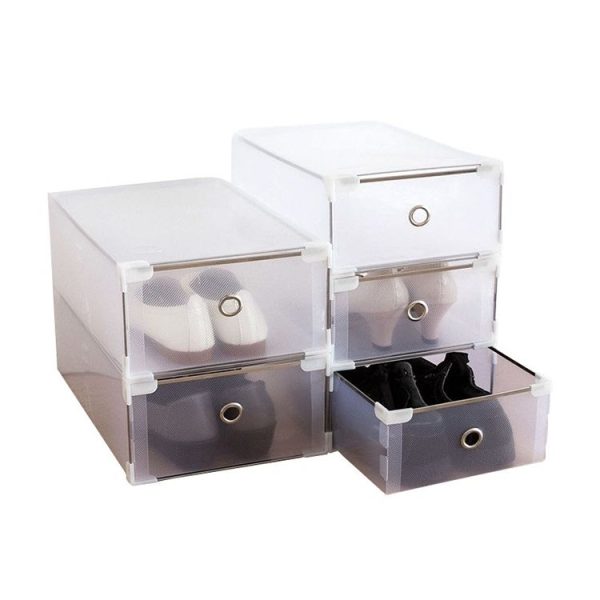 PP Translucent Shoe Box Multifunction Home Dust-proof Drawer Storage Boxes Shoes Organizer, Size: 20x31x11cm - Image 5
