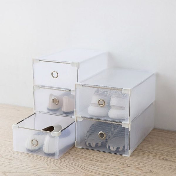 PP Translucent Shoe Box Multifunction Home Dust-proof Drawer Storage Boxes Shoes Organizer, Size: 20x31x11cm - Image 6