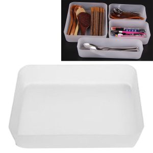 Adjustable Drawer Kitchen Cutlery Divider Case Makeup Storage Box Home Organizer Racks (L)