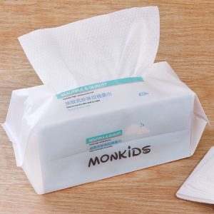 MONKIDS KS037 Disposable Face Towel Pure Cotton Thickening Pearl Cleansing Towel, Style: 100 SheetS Pearls Texture