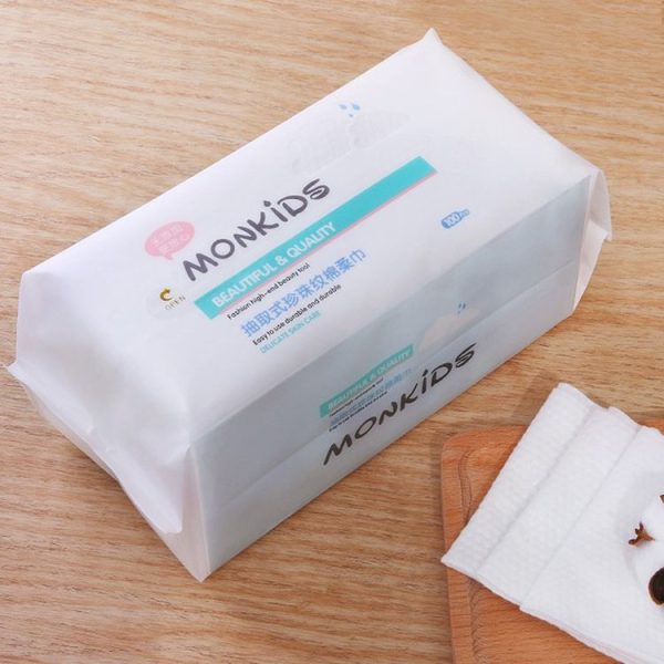 MONKIDS KS037 Disposable Face Towel Pure Cotton Thickening Pearl Cleansing Towel, Style: 100 SheetS Pearls Texture - Image 2