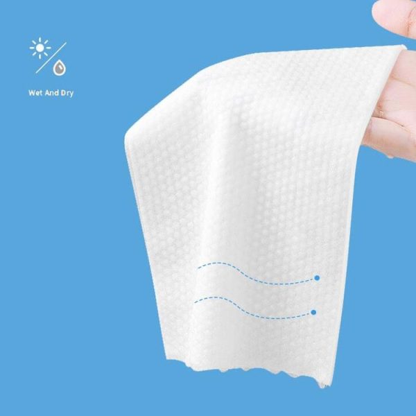 MONKIDS KS037 Disposable Face Towel Pure Cotton Thickening Pearl Cleansing Towel, Style: 100 SheetS Pearls Texture - Image 5