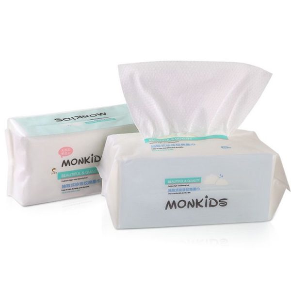 MONKIDS KS037 Disposable Face Towel Pure Cotton Thickening Pearl Cleansing Towel, Style: 100 SheetS Pearls Texture - Image 8