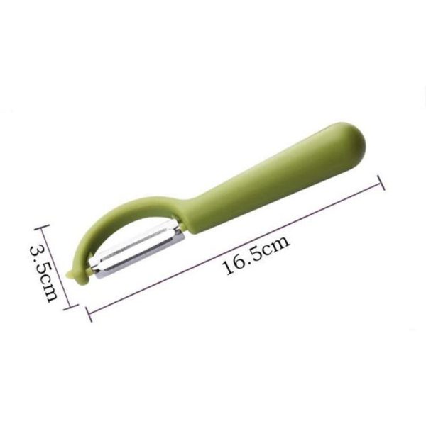 4 PCS Stainless Steel Round Handle Peeler Sugar Cane Scraper Fruit Plane (White) - Image 7