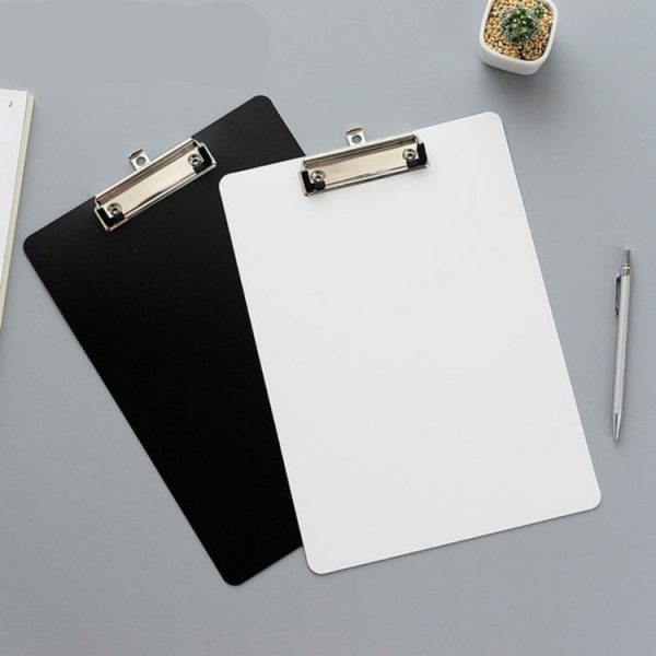 Simple File Board Folder Student Writing Board Paper Clip Restaurant Menu Folder (A4 Blue) - Image 3