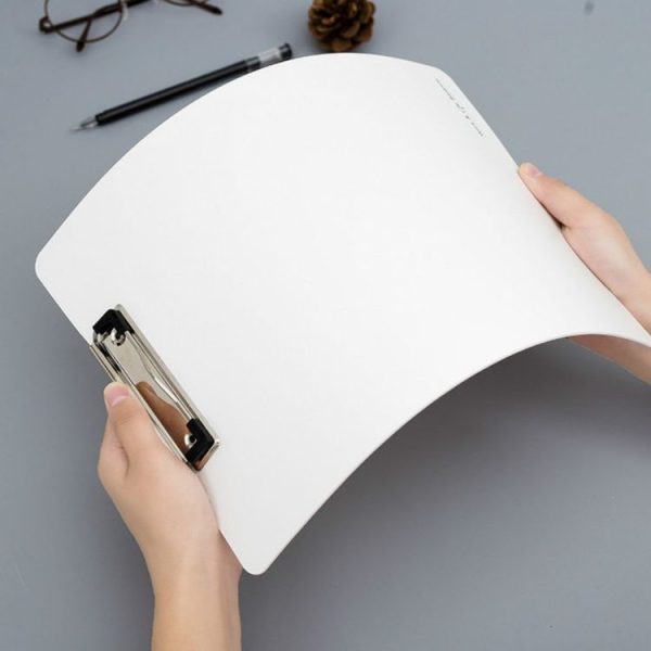 Simple File Board Folder Student Writing Board Paper Clip Restaurant Menu Folder (A4 Blue) - Image 5