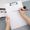 Simple File Board Folder Student Writing Board Paper Clip Restaurant Menu Folder (A4 Blue) - Image 6