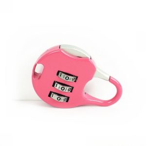 2 PCS Mini Password Small Padlock Luggage Lock Digital Password Lock (Pink)