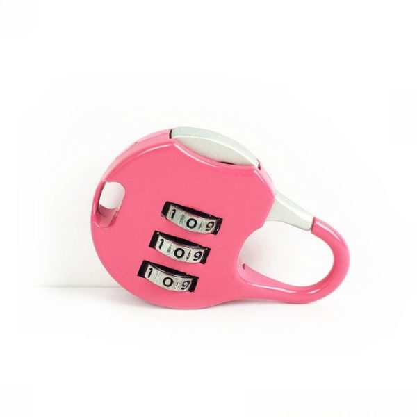 2 PCS Mini Password Small Padlock Luggage Lock Digital Password Lock (Pink) - Image 2