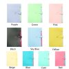 Candy-colored Smiling Face Multi-layer Portfolio Pouch Plastic Information Book File Folder (Royal Blue) - Image 4
