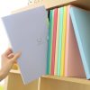 Candy-colored Smiling Face Multi-layer Portfolio Pouch Plastic Information Book File Folder (Royal Blue) - Image 7