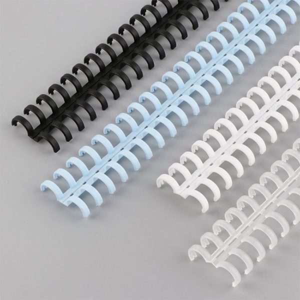 2 PCS Desk Calendar Loose-leaf Open Binding Ring A4 Plastic 34-hole Loose-leaf Double Coil (10mm Blue) - Image 4
