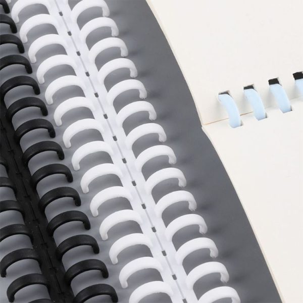 2 PCS Desk Calendar Loose-leaf Open Binding Ring A4 Plastic 34-hole Loose-leaf Double Coil (10mm Blue) - Image 6