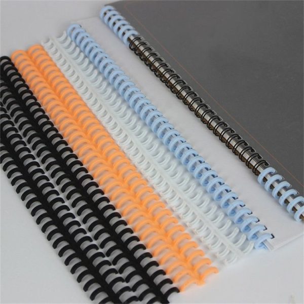 2 PCS Desk Calendar Loose-leaf Open Binding Ring A4 Plastic 34-hole Loose-leaf Double Coil (10mm Blue) - Image 7